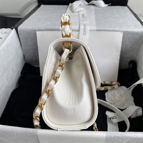 CHANEL Mini Flap Bag with Top Handle - Image 5