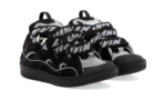 Curb Trainers Black Leather - Image 7