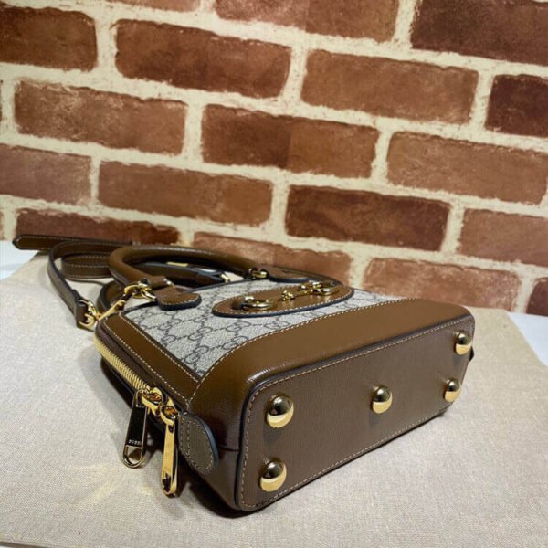 Gucci Horsebit 1955 Mini Top Handle Bag - Image 6