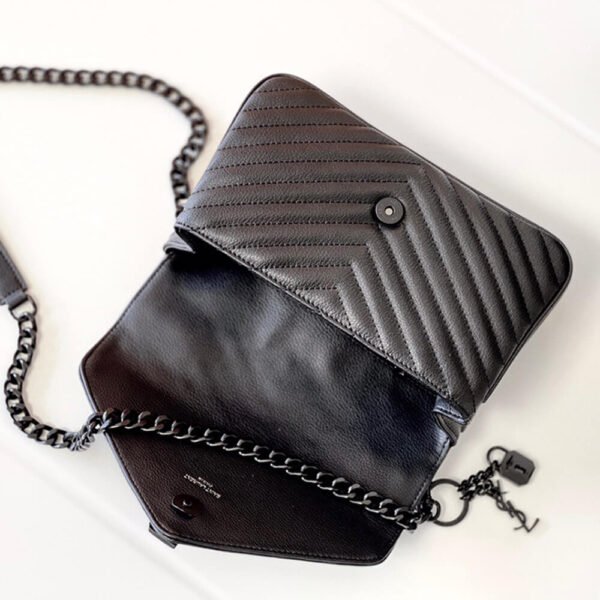 Saint Laurent College quilted-leather satchel bag - Image 7