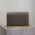 YSL cassandre chain wallet in lambskin - Image 5