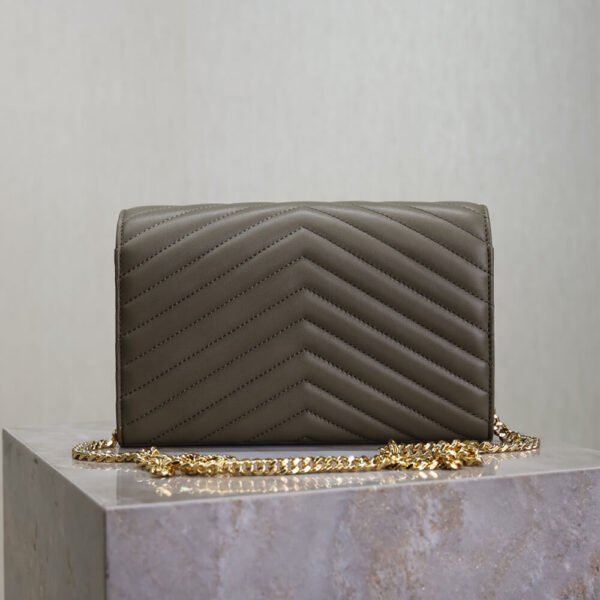 YSL cassandre chain wallet in lambskin - Image 5