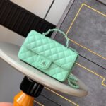 Chanel Mini Flap Bag with Top Handle(HIGH-END GRADE) - Image 6