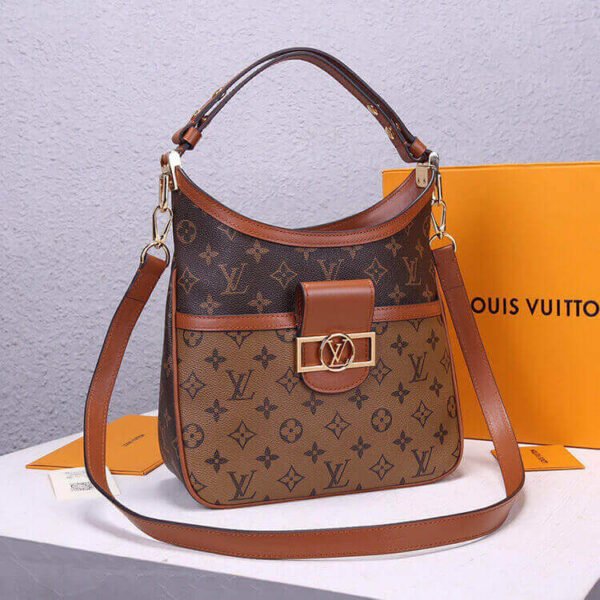 LV Hobo Dauphine PM Handbag - Image 4