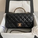 CHANEL Mini Flap With Top Handle - Image 3