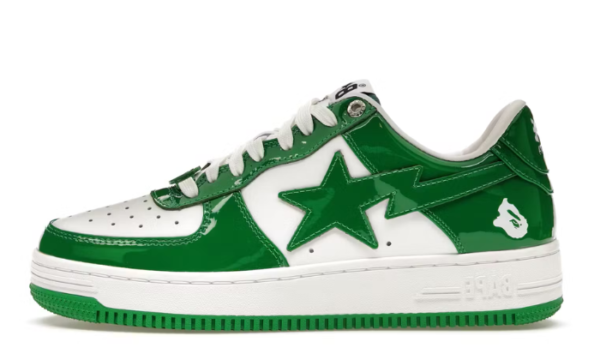 Patent Leather Green White - Image 2