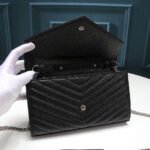 Saint Laurent Chain-strap YSL-plaque grained-leather wallet - Image 7