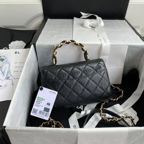 CHANEL Mini Flap Bag with Top Handle - Image 4
