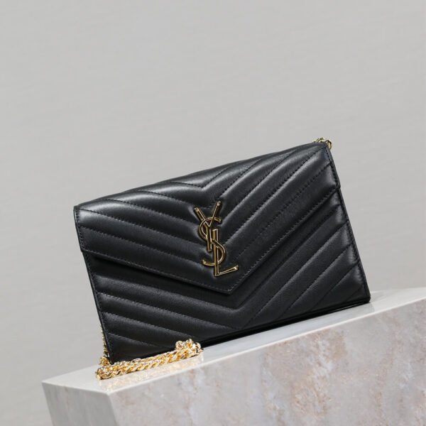 YSL cassandre chain wallet in lambskin - Image 4
