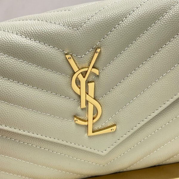 YSL classic cassandre chain wallet in grain de poudre leather - Image 7