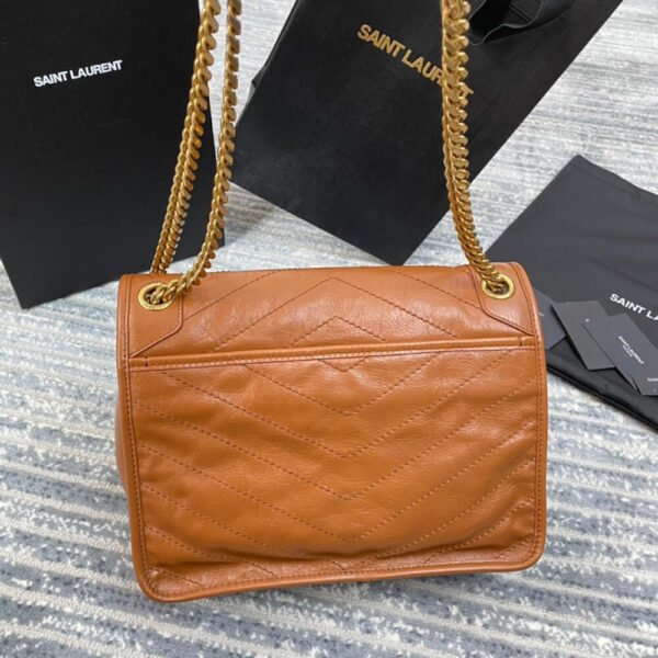 SAINT LAURENT NIKI MEDIUM IN CRINKLED VINTAGE LEATHER - Image 5