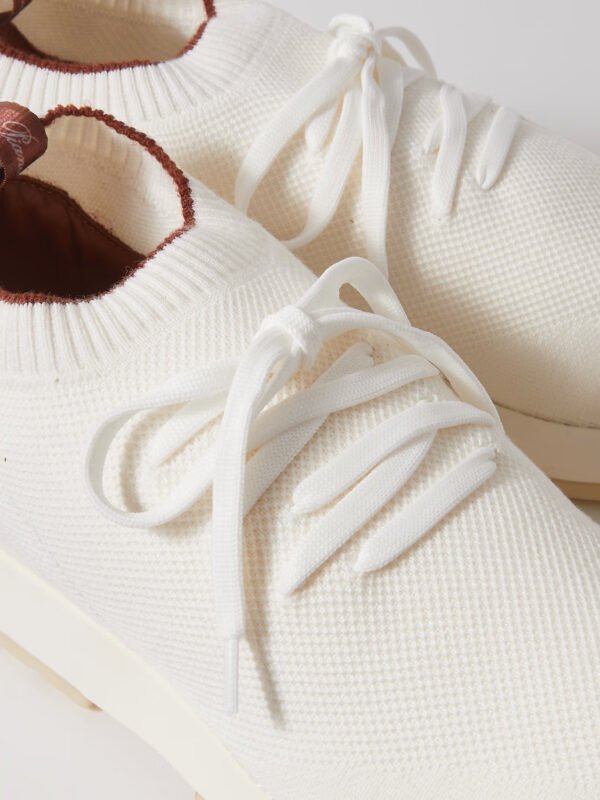 360 Flexy Leather-Trimmed Knitted Wish® Wool Sneakers - Image 7