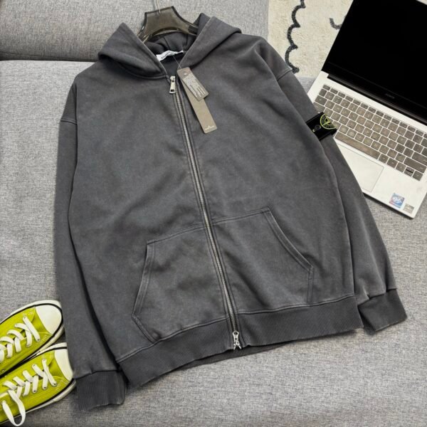 Loose Fit Hooded Washable Cardigan Jacket - Image 7