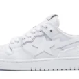 Triple White Patent Leather Sta Logo