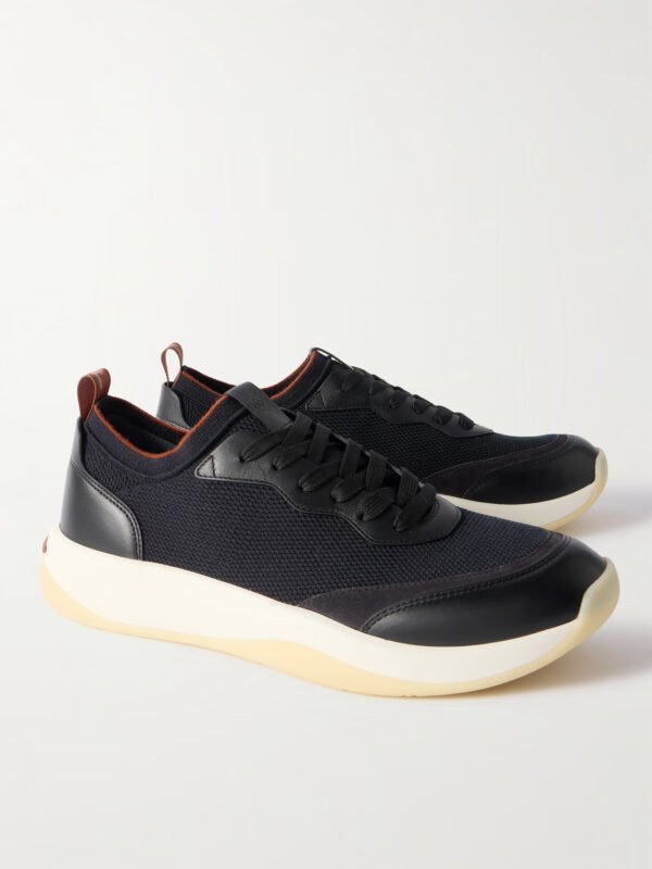 410 LP Walk Leather-Trimmed Wish® Wool Sneakers - Image 3