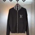 Embroidered Logo Sweater Jacket