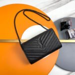 YSL classic cassandre chain wallet in grain de poudre leather - Image 3