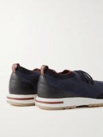 360 Flexy Walk Leather-Trimmed Knitted Wish® Silk Sneakers - Image 8