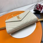 YSL classic cassandre chain wallet in grain de poudre leather - Image 6