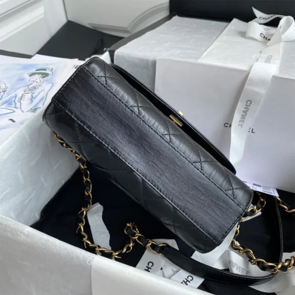 CHANEL Mini Flap Bag with Top Handle - Image 6