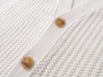 2024SS Wool & Cashmere Blend Ribbed Knit Cardigan - Image 5