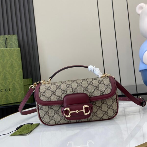 Gucci Horsebit 1955 Soft small top handle bag - Image 3