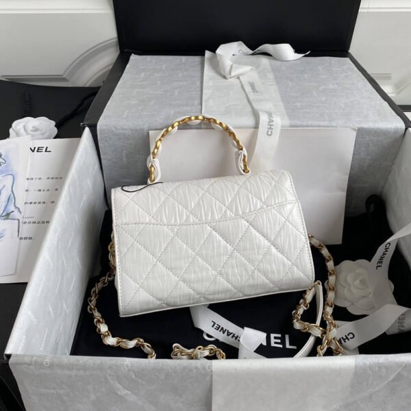 CHANEL Mini Flap Bag with Top Handle - Image 4
