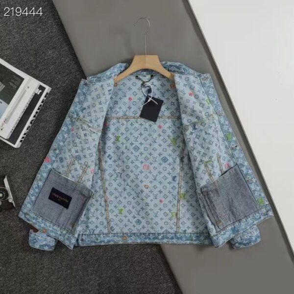 Tyler Collaboration Monogram Embroidered Denim Jacket - Image 4