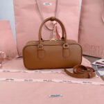 MIUMIU Large Arcadie Leather Bag(HIGH-END GRADE) - Image 8
