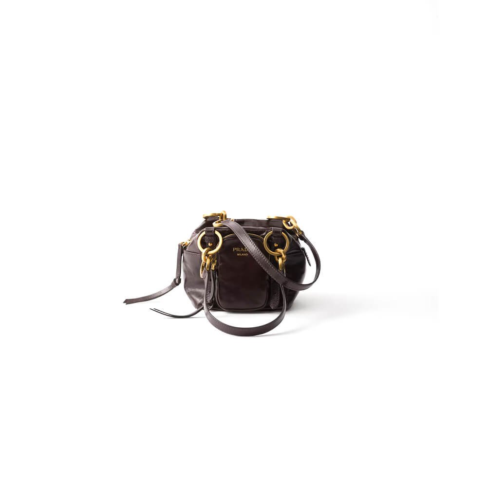 e657515b3cbae68606f5fe5d121ac1e9.jpeg Prada Dangle leather top-handle mini-bag(HIGH-END GRADE) - Image 1