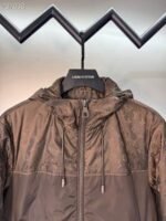 Winter New Thin Cotton Full Print Patchwork Hooded Jacket - Image 5
