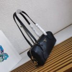 Prada Medium leather top-handle bag with padlock(high-end grade) - Image 7