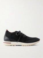 360 Flexy Leather-Trimmed Knitted Wish® Wool Sneakers - Image 3