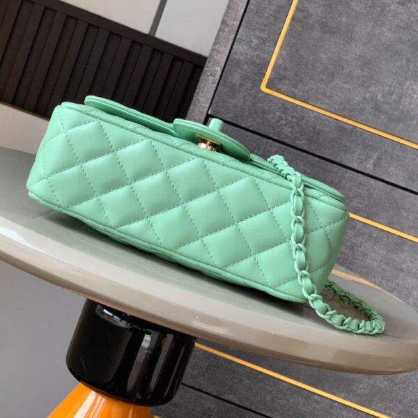 Chanel Mini Flap Bag with Top Handle(HIGH-END GRADE) - Image 6
