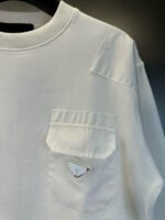 New Classic Metal Triangle Pocket Crewneck Sweatshirt – Modern & Stylish - Image 6