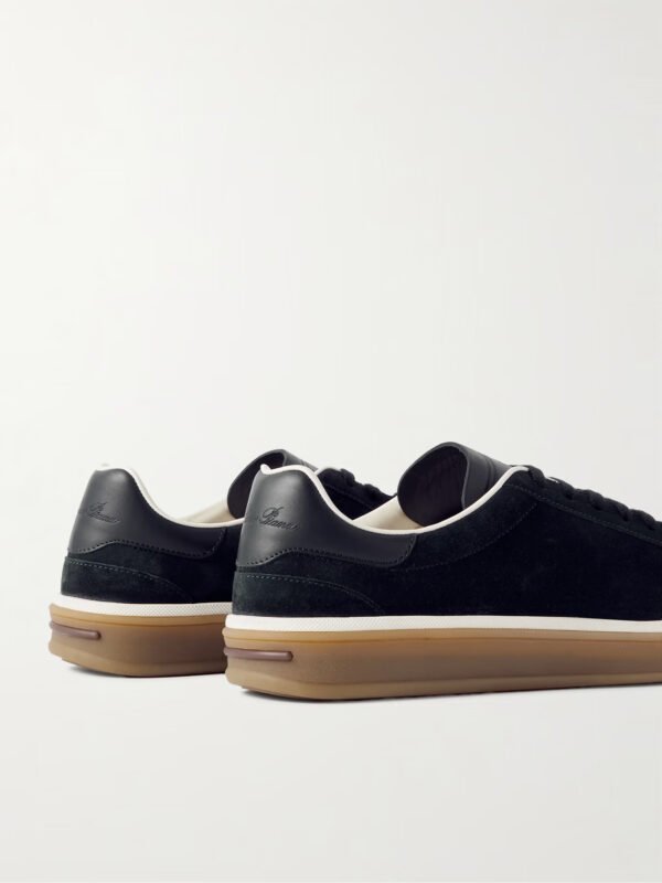 Tennis Walk Leather-Trimmed Suede Sneakers - Image 6