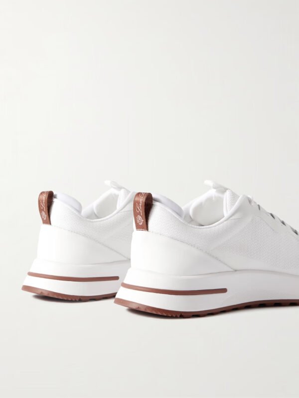 Weekend Walk Leather-Trimmed Mesh Sneakers - Image 4