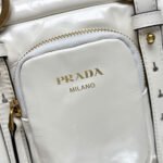 Prada Dangle medium leather top-handle bag(HIGH-END GRADE) - Image 7