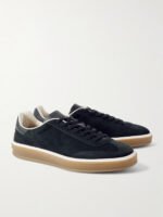 Tennis Walk Leather-Trimmed Suede Sneakers - Image 5