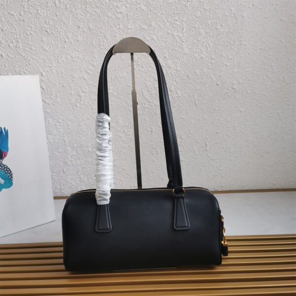 Prada Medium leather top-handle bag with padlock(high-end grade) - Image 5