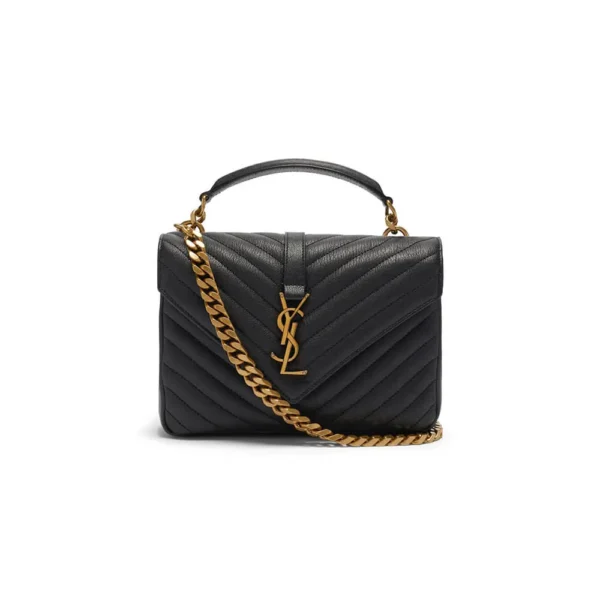 Saint Laurent College quilted-leather satchel bag - Image 2