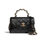 CHANEL Mini Flap Bag with Top Handle - Image 2