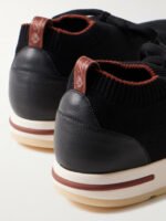 360 Flexy Walk Leather-Trimmed Knitted Wish® Wool Sneakers - Image 10
