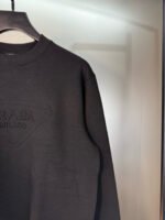 SS26 New Triangular 3D Embossed Logo Crewneck Sweatshirt – Stylish & Comfortable - Image 5
