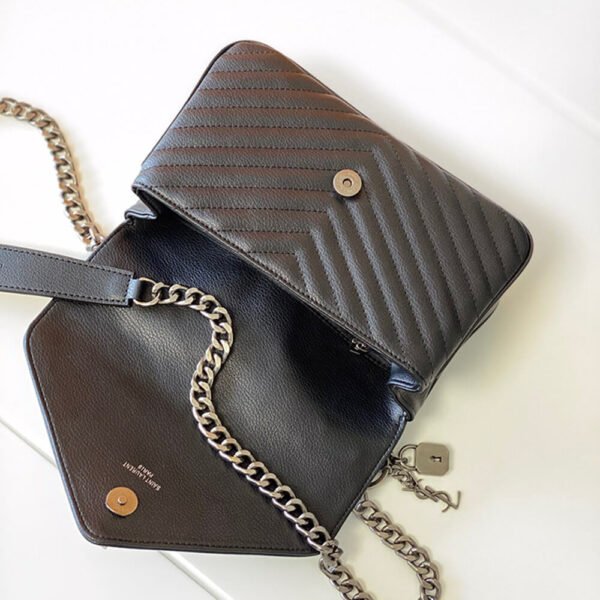 Saint Laurent College quilted-leather satchel bag - Image 7