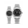 Rolex Day-Date Style Couple Watch Set – Battery Operated Edition