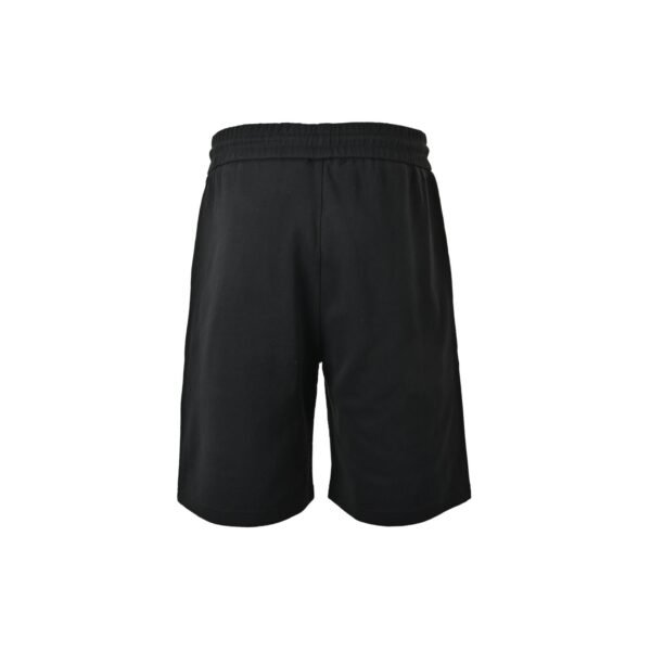 Prada Triangle Logo Striped Black Cotton Drawstring Shorts - Image 3