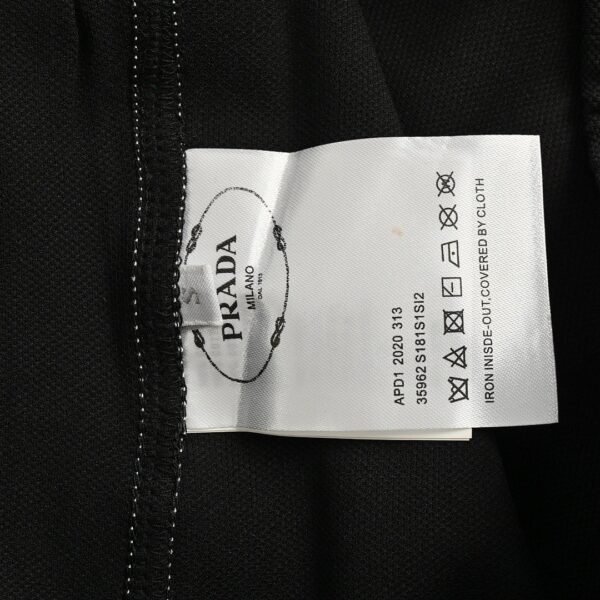 Prada Linea Rossa Black Drawstring Sweat Shorts - Image 7