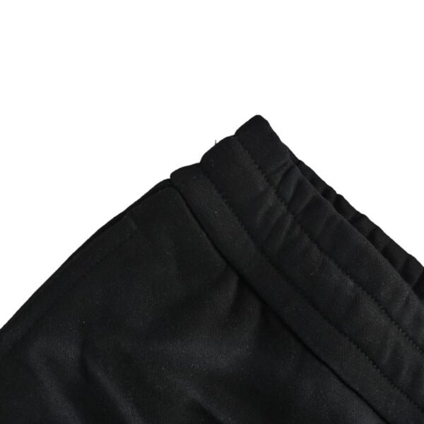 Balenciaga Whiskered Washed Effect Black Cotton Drawstring Sweat Shorts - Image 6