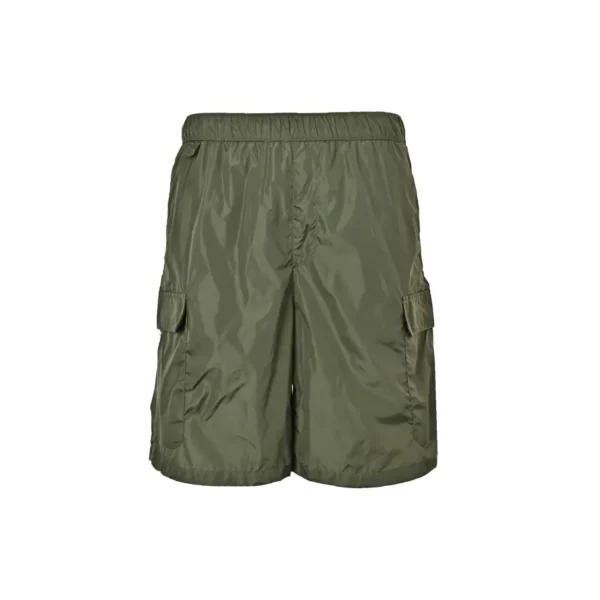 Prada Triangle Logo Black Re-Nylon Cargo Shorts - Image 5
